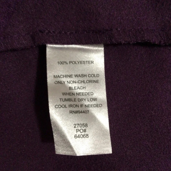 Travel Smith Suede Like Full Zip Purple Jacket - Size 12P - Picture 11 of 11